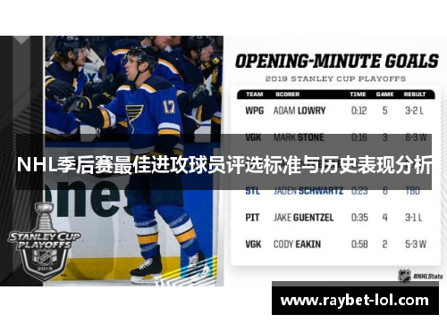 NHL季后赛最佳进攻球员评选标准与历史表现分析